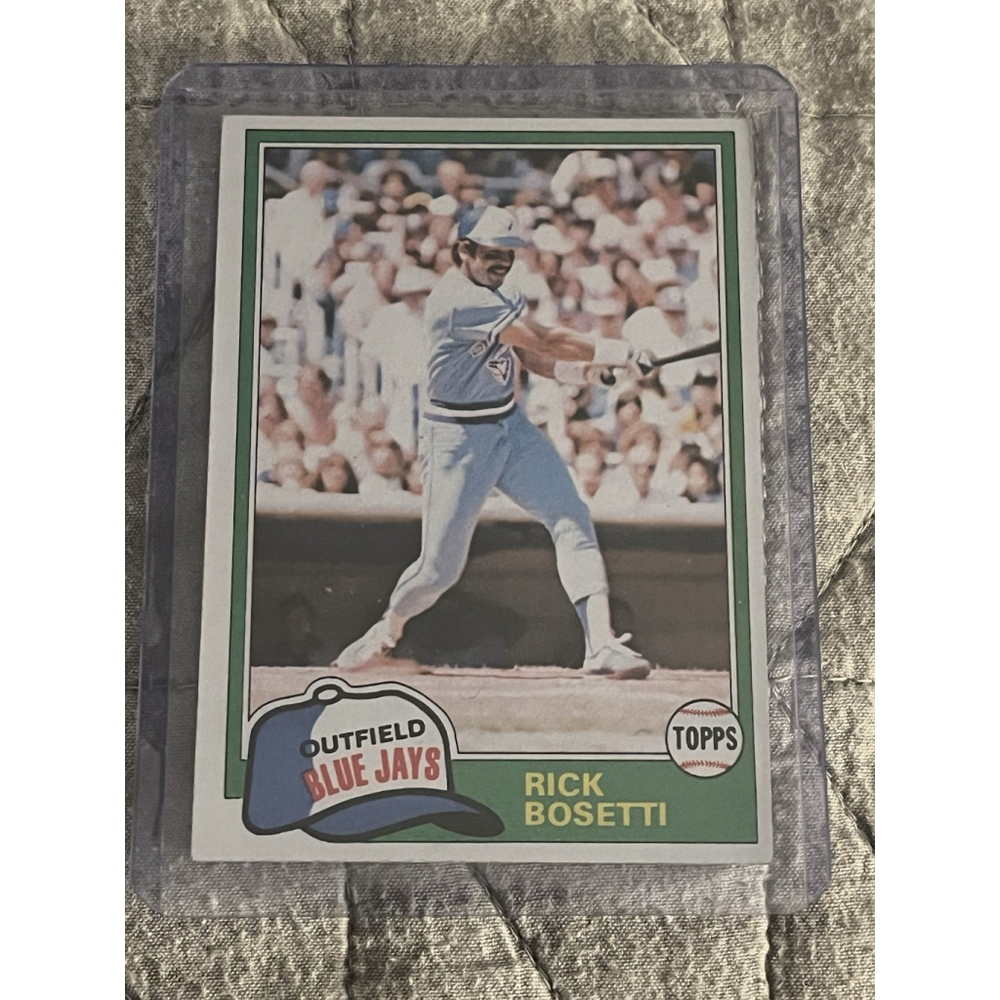 Rick Bosetti 1981 Topps Toronto Blue Jays Baseball Card